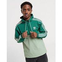 adidas Originals Overhead 1/2 Zip Windbreaker Jacket - Green - Mens