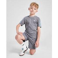 adidas Originals Monogram Print T-Shirt/Shorts Set Children - grey