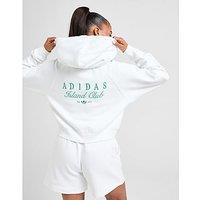 adidas Originals Island Club Full Zip Hoodie - White - Womens