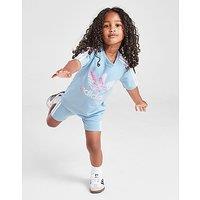 adidas Originals Girls' Trefoil Print T-Shirt/Shorts Set Infant - Blue
