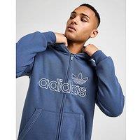 adidas Originals Stitch Full Zip Hoodie - blue - Mens