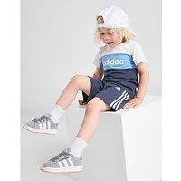 adidas Linear T-Shirt/Shorts Set Infant - White