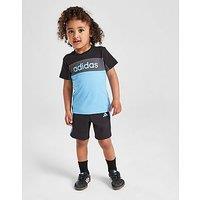 adidas Linear T-Shirt/Shorts Set Infant - Black