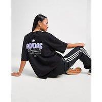 adidas Originals Bubble Script T-Shirt - Black - Womens