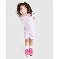 adidas Originals Girls' Varsity T-Shirt/Shorts Set Infant - purple