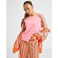 adidas Originals 3-Stripes Crochet Cali T-Shirt - Pink - Womens