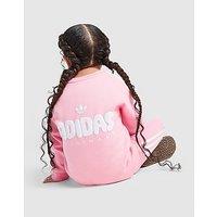 adidas Originals Girls' Bubble Crew Tracksuit Infant - Pink