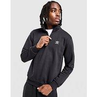 adidas Originals Trefoil Essentials 1/4 Zip Sweatshirt - Black - Mens