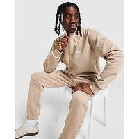 adidas Originals Trefoil Essentials 1/4 Zip Sweatshirt - Brown - Mens