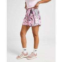 adidas Satin Camo Shorts - Pink - Womens