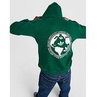 adidas Originals City Globe Logo Hoodie - Green - Mens