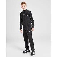 adidas Poly Tracksuit Junior - Black