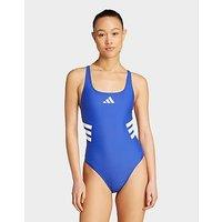 adidas 3-stripes U-back Swimsuit - Blue - Womens