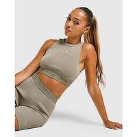 adidas Originals Essentials Washed Rib Crop Top - Green - Womens