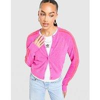 adidas Originals 3-Stripes Knit Cardigan - Pink - Womens
