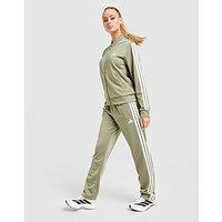 adidas 3-Stripes Essential Tracksuit - Green - Womens