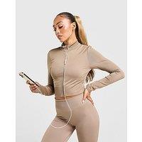 adidas Seamless Full Zip Top - Brown - Womens