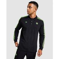 adidas Originals Celtic Icons Long Sleeve Polo Shirt - Black - Mens