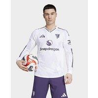 adidas Manchester United 25/26 Long Sleeve Away Authentic Jersey - White - Mens
