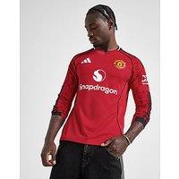 adidas Manchester United FC 25/26 Long Sleeve Home Shirt - Red - Mens