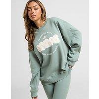 adidas Originals Circle Graphic Crew Sweatshirt - Green - Womens