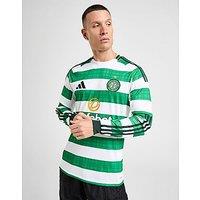 adidas Celtic 2025/26 Long Sleeve Home Shirt - White - Mens