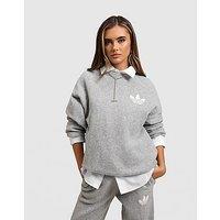 adidas Originals Trefoil Knit Crew Sweatshirt - Grey - Womens