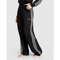 adidas Originals Knitted Crochet Firebird Track Pants - Black - Womens