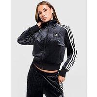 adidas Originals Velour 3-Stripes Track Top - Black - Womens