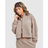 adidas Originals Club Full Zip Track Top - Brown - Womens
