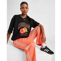 adidas Originals Peach Graphic Boyfriend T-Shirt - Black - Womens