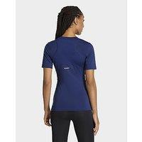 adidas Techfit Training Tee - Blue - Womens