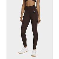 adidas Optim Essentials Stash Pocket Full-length Leggings - Brown - Womens