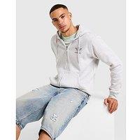 adidas Originals Trefoil Logo Full Zip Hoodie - Grey - Mens