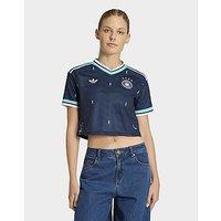adidas Germany 26 Away Cropped Jersey - Blue - Womens
