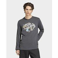 adidas Fifa World Cup 26 Mascot Long Sleeve T-shirt - Grey - Mens
