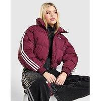 adidas Originals 3-Stripes Cropped Padded Jacket - Red - Womens