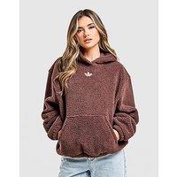 adidas Originals Teddy Overhead Hoodie - Brown - Womens