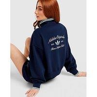 adidas Originals Leisure Club Full Zip Track Top - Blue - Womens