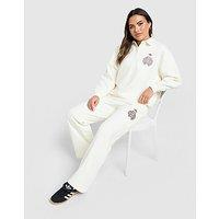 adidas Originals Emblem Wide Leg Joggers - White - Womens