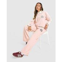adidas Originals Emblem Wide Leg Joggers - Pink - Womens