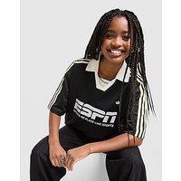 adidas Originals Sponsor Football T-Shirt - Black - Womens