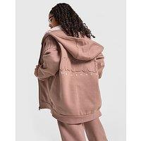 adidas Originals Girls' Logo Full Zip Hoodie Junior - Brown