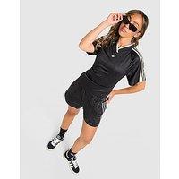 adidas Originals 3-Stripes Rouched Football T-Shirt - Black - Womens