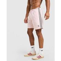 adidas Originals 3-Stripes 8" Swim Shorts - Pink - Mens