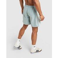 adidas Originals 3-Stripes 8" Swim Shorts - Green - Mens