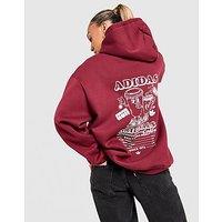 adidas Originals Coffee Club Overhead Hoodie - Red - Womens