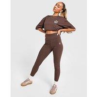 adidas Originals Ribbed Leggings - Brown - Womens