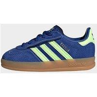adidas Gazelle Indoor Comfort Closure Elastic Lace Shoes - Blue