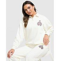 adidas Originals Emblem Collar Sweatshirt - White - Womens